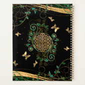 『花の命 – マラカイトの渦と蝶』 プランナー手帳 (裏面)