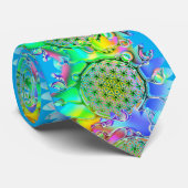 花の命 – 幾何学的な花5 ネクタイ (ロール)