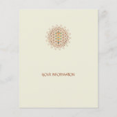 花の命，木の命，カバラ，セピロス チラシ (裏面)