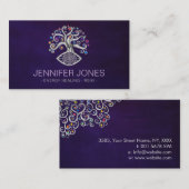 花の命 – 木の命 – シルバー 名刺 (正面/裏面)