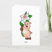 花の咲いた豚 カード (裏面)