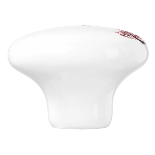 花の咲くさくらんぼの木 セラミックノブ (側面)