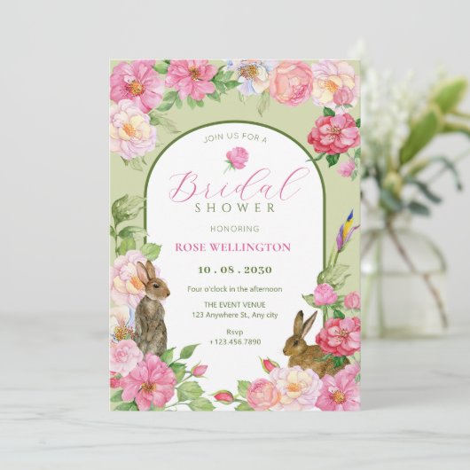 花の咲くウサギ 招待状 (スタンド正面)