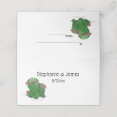 花の咲くカクタス ヴィンテージ ドローイング プレイスカード (外部開封)