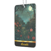 花の咲くバラに囲まれた月光の園路 カーエアーフレッシュナー (左)