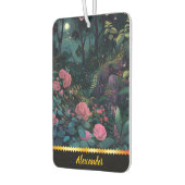 花の咲くバラの魔法の夜庭 カーエアーフレッシュナー (左)