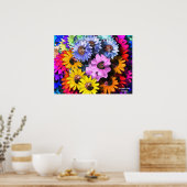 花の咲くビーグルポスター ポスター (キッチン)