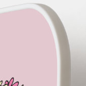 花の咲く平和サイン ピックルボールラケット (左詳細)