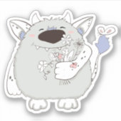 花の咲く幸せな怪物 シール (正面)