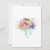 花の咲く春のエンゲージメントパーティー 招待状 (裏面)