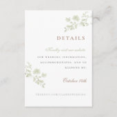 花の咲く春のシノワズリー封入カード エンクロージャーカード (正面)