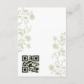 花の咲く春のシノワズリー封入カード エンクロージャーカード (裏面)