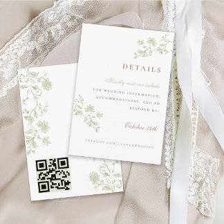 花の咲く春のシノワズリー封入カード エンクロージャーカード