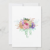 花の咲く春の独身最後の女友達パーティー招待状 招待状 (裏面)