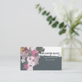 花の咲く春の花輪の女性のアポイントメント 予約カード (スタンド正面)