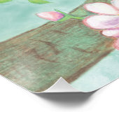 花の咲く木の枝で鳥が歌う ポスター (コーナー)