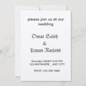 花の咲く木の3Dカード 招待状 (裏面)