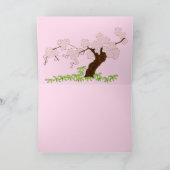 花の咲く木空白の カード (内部)