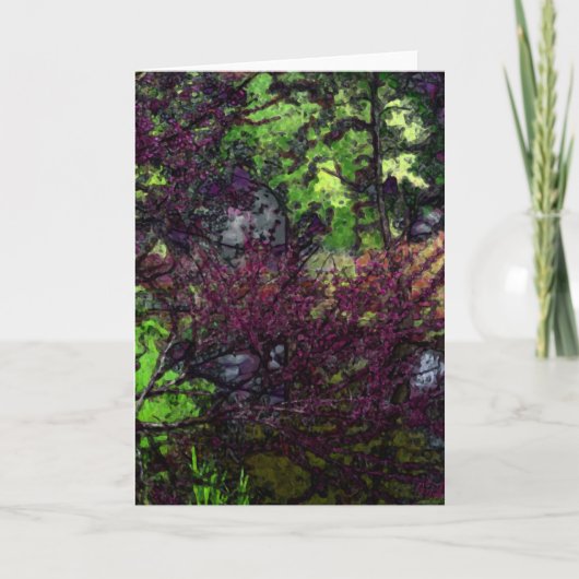 花の咲く枝 カード (正面)