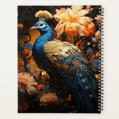 花の咲く美しい孔雀 プランナー手帳 (裏面)