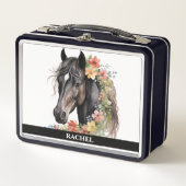 花の咲く美しい馬 メタルランチボックス (正面)