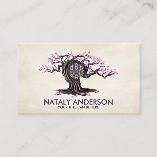 花の咲く花の木 名刺 (正面)