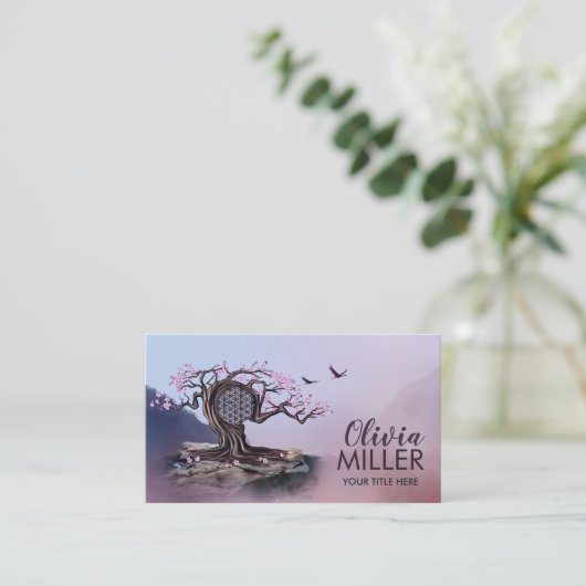 花の咲く花の木 名刺 (スタンド正面)