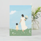 花の咲く草原の母と子 招待状 (スタンド正面)