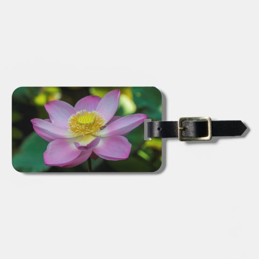 花の咲く蓮の花（インドネシア） ラゲッジタグ (正面横)