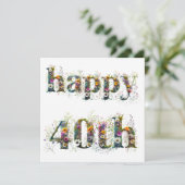 花の咲く40歳の誕生日おめでとう (スタンド正面)
