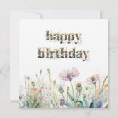 花の咲く40歳の誕生日おめでとう (裏面)