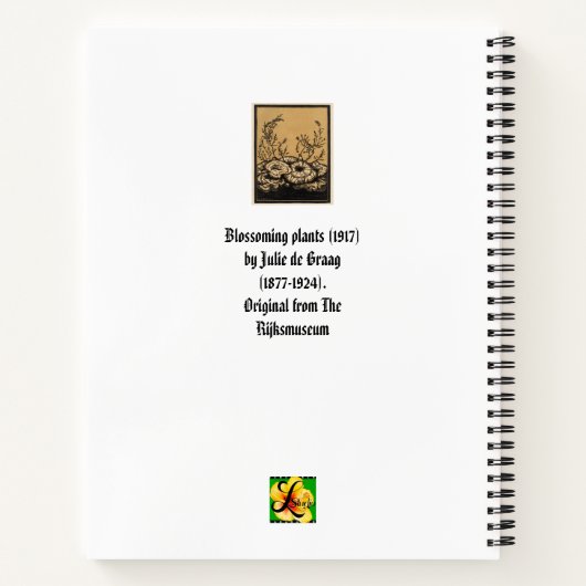 花の咲く ノートブック (裏面)