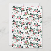 花の喜びの休日の写真カード シーズンカード (裏面)