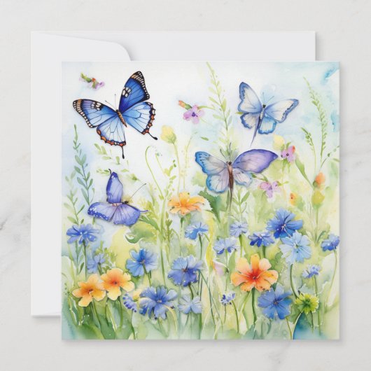 花の喜び：魅惑の庭の誕生日カード (正面)