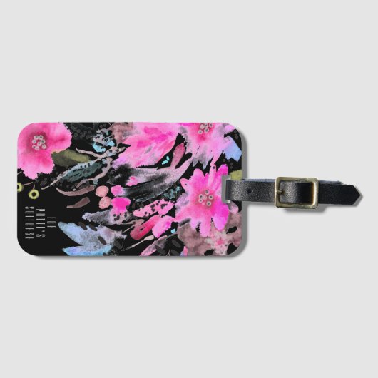 花の噴水 ラゲッジタグ (正面横)