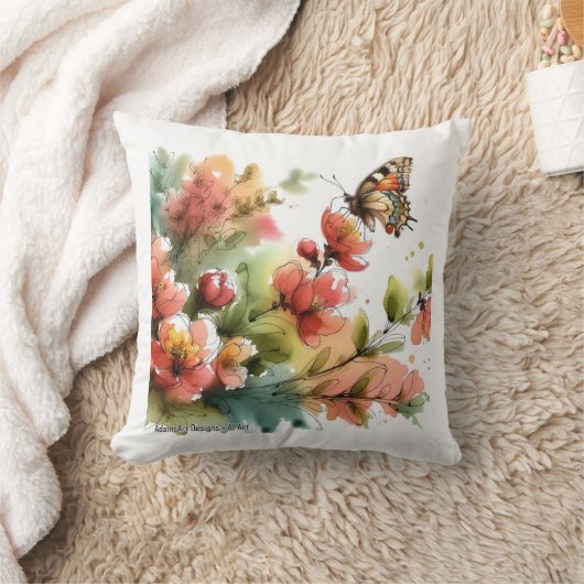 花の囁き クッション (ブランケット)