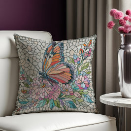 花の囁き – モザイクアート クッション