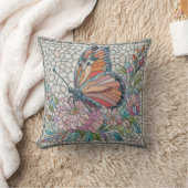 花の囁き – モザイクアート クッション (ブランケット)