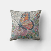 花の囁き – モザイクアート クッション (裏面)