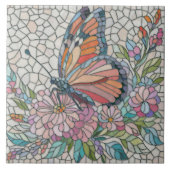 花の囁き – モザイクアート タイル (正面)