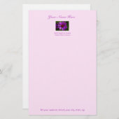 花の固定： 5.5 X 8.5 便箋 (正面/裏面)