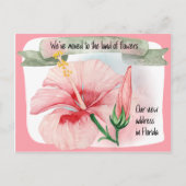 花の国に引っ越しました 新住所 案内ポストカード (正面)