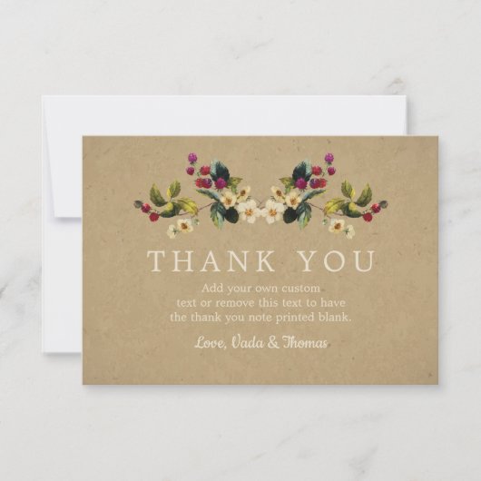 花の国のサンキューカード サンキューカード (正面)