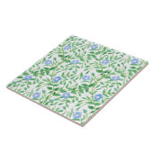 花の国スタイルの青く白いタマキビパターン タイル (側面)