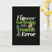 花の園芸用こてエラー – ガーデナーパン カード (黄色い花)