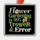 花の園芸用こてエラー – ガーデナーパン メタルオーナメント (正面)