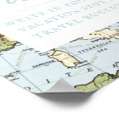 花の地図 旅行 テーマ ゲストブック サイン (角)