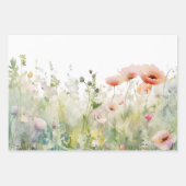 花の境界 ワイルドフラワー ラッピングペーパーシート (正面2)