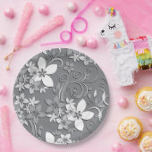 花の壁紙2 ペーパープレート (パーティー)