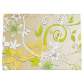 花の壁紙3 ラージペーパーバッグ (正面)